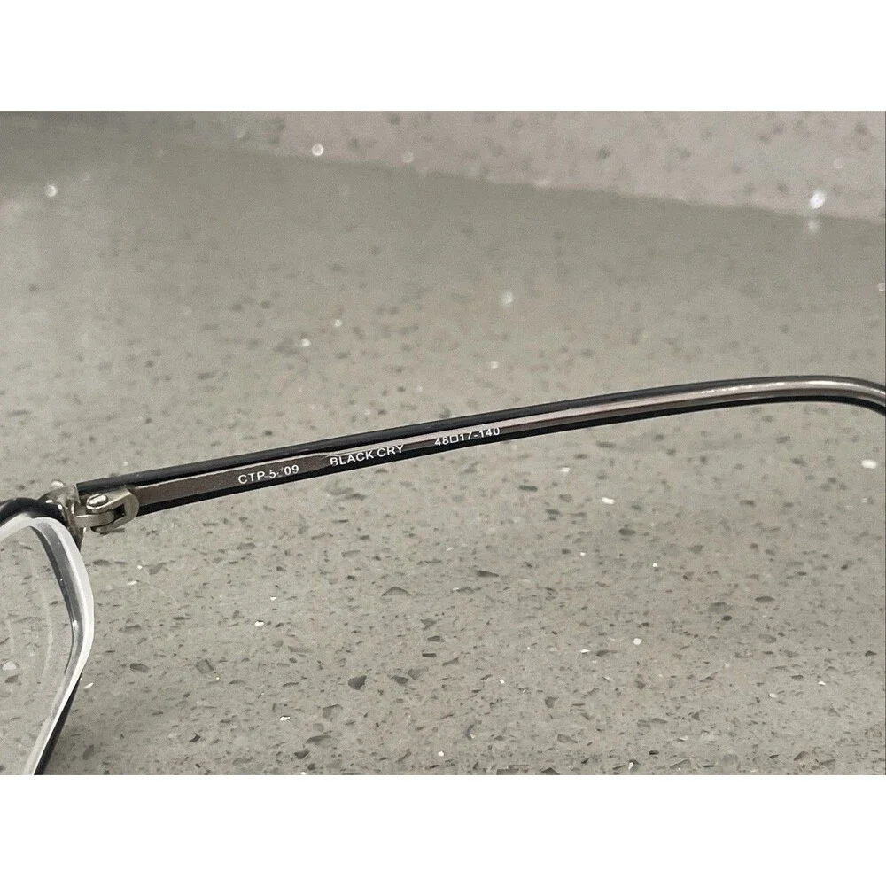 Legacy CTP 5009 BK/CR 48-17-140 Black Crystal Full Rim Eyeglasses Frames ONLY